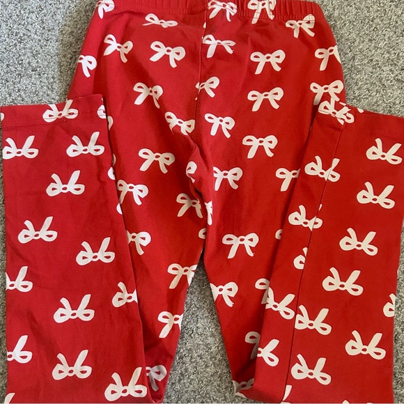 Hanna Andersson Red Bow Print Leggings | 140 - Picture 5 of 5